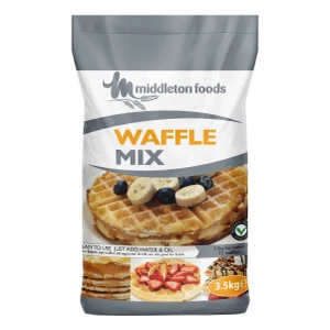 Shop Middleton Foods Waffle Mix 3.5kg at i4C. Professional catering waffle mix for golden, crunchy waffles that hold well during busy food service.