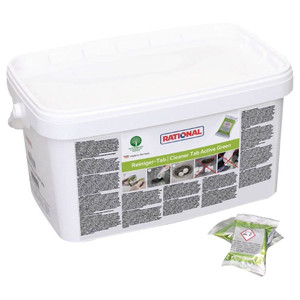 Rational Oven Cleaning Detergent Tabs Active Green x 150 provide concentrated, phosphate-free cleaning for compatible iCombi Pro and Classic ovens.