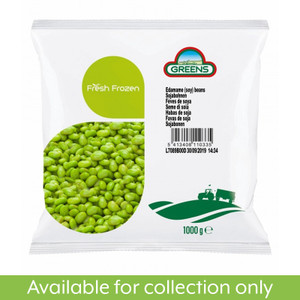 Greens Frozen Edamame Soy Beans 1kg Greens Frozen Edamame Soy Beans 1kg