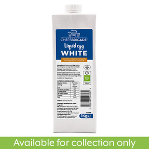 Chefs Brigade Liquid Pasteurized Egg White 1kg Chefs Brigade Liquid Pasteurized Egg White 1kg