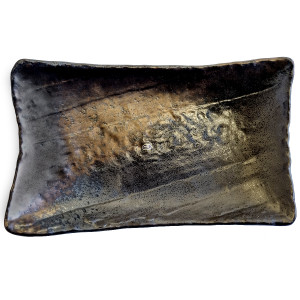Black & Gold Oblong Plate Black & Gold Oblong Plate