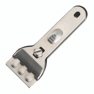 KitchenCraft Stainless Steel Ceramic Hob Scraper removes burnt-on food from ceramic hobs without scratching. Includes spare blades. KitchenCraft Stainless Steel Ceramic Hob Scraper removes burnt-on food from ceramic hobs without scratching. Includes spare blades.