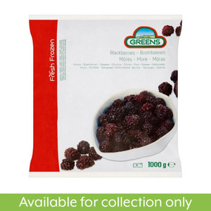 Greens Frozen Blackberries 1kg Greens Frozen Blackberries 1kg