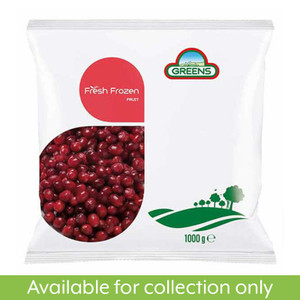 Greens Frozen Cranberries 1kg Greens Frozen Cranberries 1kg
