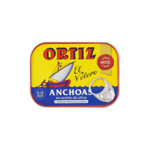 Ortiz Anchovy Fillets In Olive Oil 78g Ortiz Anchovy Fillets In Olive Oil 78g