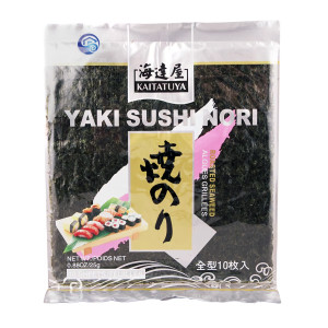 Kaitatuya Yaki Sushi Nori Roasted Silver Seaweed 10 Sheets 25g Kaitatuya Yaki Sushi Nori Roasted Silver Seaweed 10 Sheets 25g