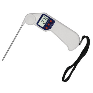 Hygiplas Easytemp Probe Thermometer with folding probe for quick and accurate food temperature checks. Ideal for cooking, baking, and food safety. Hygiplas Easytemp Probe Thermometer with folding probe for quick and accurate food temperature checks. Ideal for cooking, baking, and food safety.