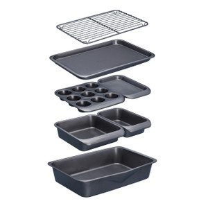 MasterClass Seven-Piece Stacking Non-Stick Baking & Roasting Set MasterClass Seven-Piece Stacking Non-Stick Baking & Roasting Set