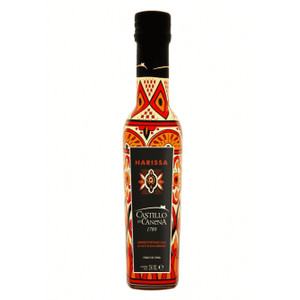 Castillo De Canena Harissa Olive Oil 250ml. A bold fusion of harissa spices and Arbequina olive oil, perfect for couscous, marinades and grilled dishes. Castillo De Canena Harissa Olive Oil 250ml. A bold fusion of harissa spices and Arbequina olive oil, perfect for couscous, marinades and grilled dishes.