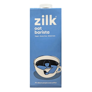 Zilk Barista Oat Milk 1L is a creamy, plant-based drink made with 100% British oats. Perfect for coffee, latte art, and frothy cappuccinos. Zilk Barista Oat Milk 1L is a creamy, plant-based drink made with 100% British oats. Perfect for coffee, latte art, and frothy cappuccinos.