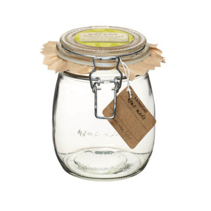 Store homemade jam, chutney or dry goods in the Home Made Glass 750ml Preserving Jar with airtight clip-top lid and dishwasher safe design. Store homemade jam, chutney or dry goods in the Home Made Glass 750ml Preserving Jar with airtight clip-top lid and dishwasher safe design.