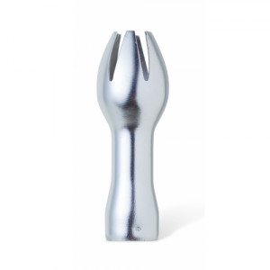 Mosa Cream Whipper Tulip Nozzle in stainless steel for soft, rounded piping. Ideal for desserts, drinks and gently textured cream finishes.