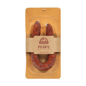 Alejandro Hot Chorizo Hoop 200g semi cured Spanish chorizo with smoky paprika heat ideal for pan frying cooking or slicing