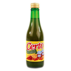 Certo Liquid Pectin 250ml helps jams, jellies and fruit preserves set easily with reliable results.