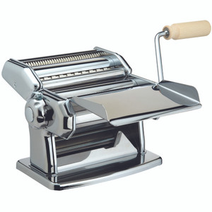 Kitchencraft Italian Deluxe Double Cutter Pasta Machine Features 9 thickness settings and durable chrome-plated rollers. Kitchencraft Italian Deluxe Double Cutter Pasta Machine Features 9 thickness settings and durable chrome-plated rollers.