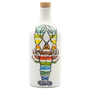 Buy Frantoio Muraglia Pop Art Lobster Intense Fruity Coratina Extra Virgin Olive Oil 500ml, cold-pressed Italian EVOO in handmade bottle.