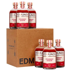Buy Edmunds Cocktails Strawberry Daiquiri 6 x 100ml, made with Suffolk Distillery rum, strawberries and lime for a refreshing ready-to-shake cocktail.