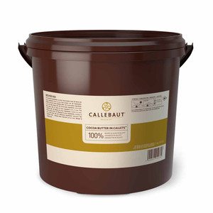 Buy Callebaut Cocoa Butter Callets 3kg online at i4C. Pure cocoa butter for moulding, enrobing, chocolate spray guns and improving chocolate fluidity and shine.
