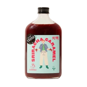 Chimac Sriracha Caramel 390g combines sticky caramel, Sriracha, garlic, soy and lime. Drizzle or glaze fried chicken, pork, tofu, rice bowls and vegetables.