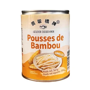 Buy Jade Bridge Bamboo Shoot Strips 567g at i4C, a crisp and versatile ingredient for stir-fries, curries, noodle dishes, soups and Asian recipes.