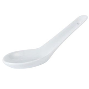 Durable 13cm porcelain Chinese spoon for soups, noodles, appetisers and desserts. Chip resistant, dishwasher safe and perfect for authentic dining. Durable 13cm porcelain Chinese spoon for soups, noodles, appetisers and desserts. Chip resistant, dishwasher safe and perfect for authentic dining.