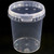1L Clear Pot and Lid. Durable food safe polypropylene storage container with tamper evident lid. Ideal for catering, takeaway and kitchen meal prep.