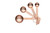 MasterClass Copper Finish Measuring Spoon Set