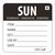 Hygiplas Dissolvable Food Rotation Labels Sunday x 500 are 2 x 2 inch labels for clear food rotation, stock control and reusable food containers.