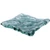 Pordamsa Mar Green Glass Tray 15cm with a contemporary sculptural design, ideal for canapés, tasting menus, petits fours and creative food presentation.