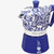 Bialetti Dolce & Gabbana Mediterranean Blue Moka Express 3 Cup with free Perfetto Moka coffee. Iconic Italian stovetop coffee maker.