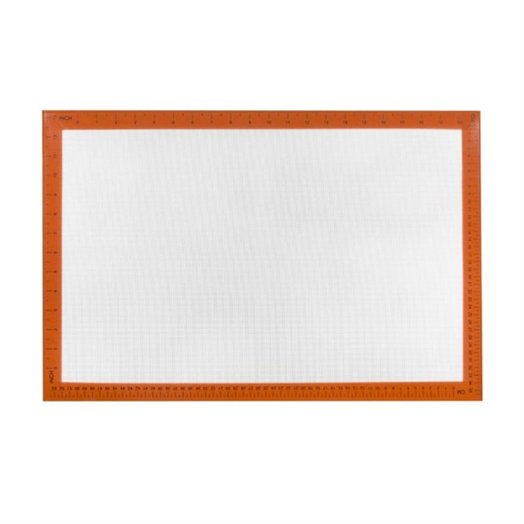 Bake with ease using the Vogue Non-Stick Silicone Baking Mat 585 x 385mm. Reusable, non-stick, and heat-resistant up to 250°C, perfect for pastries, biscuits, and breads. Bake with ease using the Vogue Non-Stick Silicone Baking Mat 585 x 385mm. Reusable, non-stick, and heat-resistant up to 250°C, perfect for pastries, biscuits, and breads.