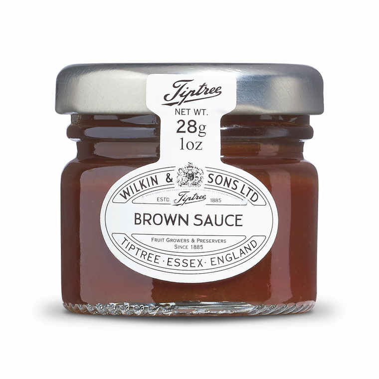 Tiptree Brown Sauce Mini Jar 28g x 72 with rich tangy flavour. Perfect for hotels, catering, breakfast buffets, room service and food events.
