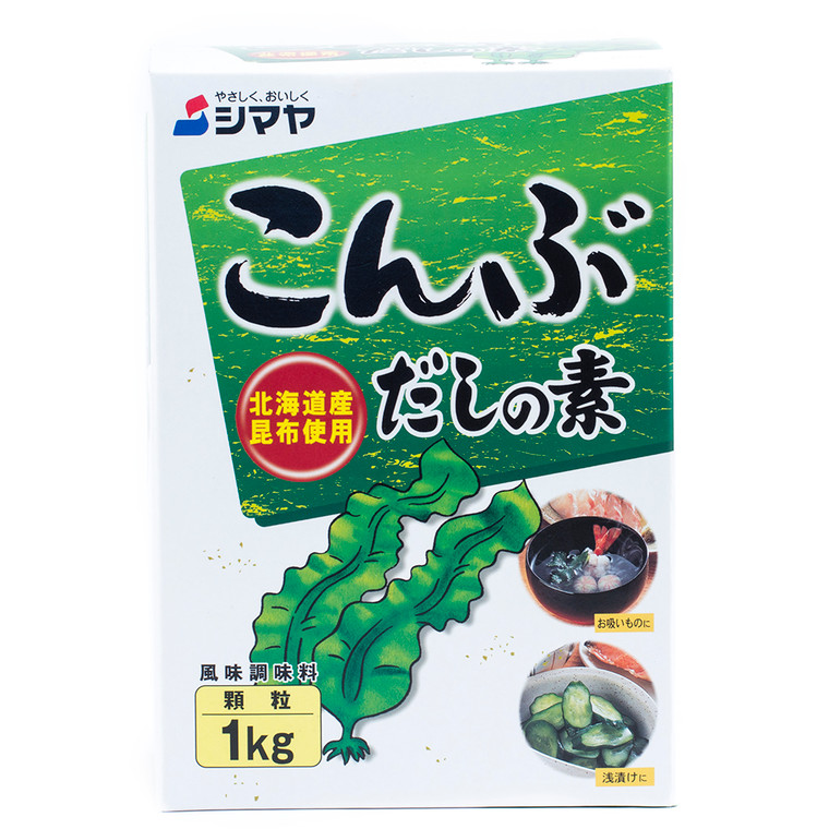 Shop Shimaya Kombu-Dashi Soup Stock 1kg, made withHokkaido kelp for rich, authentic Japanese umami flavour. Perfect for miso soup, ramen & udon.