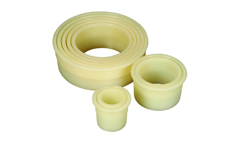 Shop the Mercer Culinary 9 Piece Round Plain Nylon Cutter Set. Durable nylon cutters in nine sizes, ideal for pastry, cookies, biscuits and tarts.