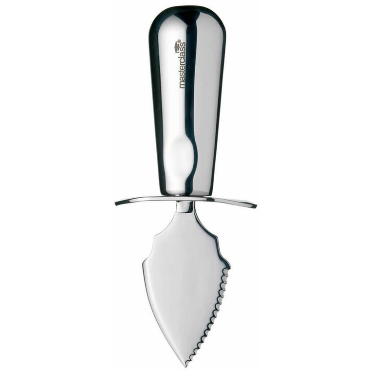 Shop the MasterClass Deluxe Polished Oyster Knife 18cm. Stainless steel oyster knife with ergonomic handle and serrated blade, perfect for oysters and shellfish. Shop the MasterClass Deluxe Polished Oyster Knife 18cm. Stainless steel oyster knife with ergonomic handle and serrated blade, perfect for oysters and shellfish.