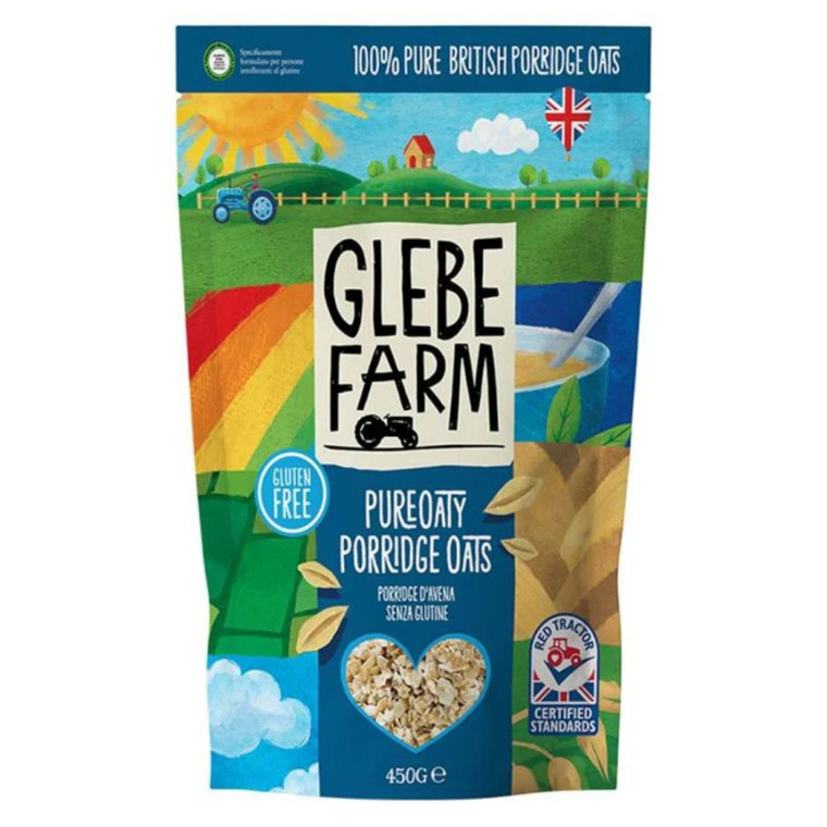 Buy Glebe Farm Gluten Free Porridge Oats 450g. Smooth, creamy and versatile oats for porridge, baking and everyday cooking.