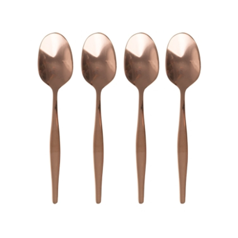 Buy La Cafetière Origins Set of 4 Espresso Spoons. Stainless steel with copper finish, perfectly sized for espresso, macchiatos, and coffee service.