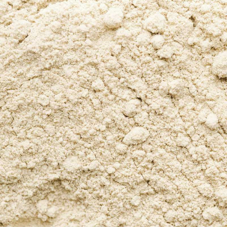 Close-up of Fox’s Spices Horseradish Powder showing its fine, light beige texture used for adding heat to sauces, dressings, and marinades