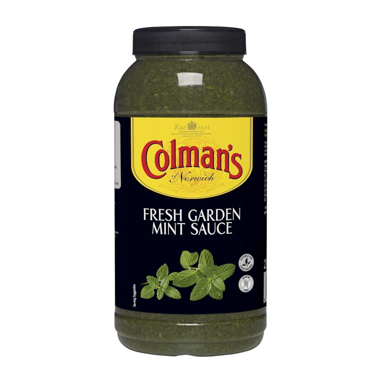 Colman’s Fresh Garden Mint Sauce 2.25L delivers vibrant mint flavour. Perfect with lamb, marinades, sauces, and sandwiches, in a convenient large-size container.