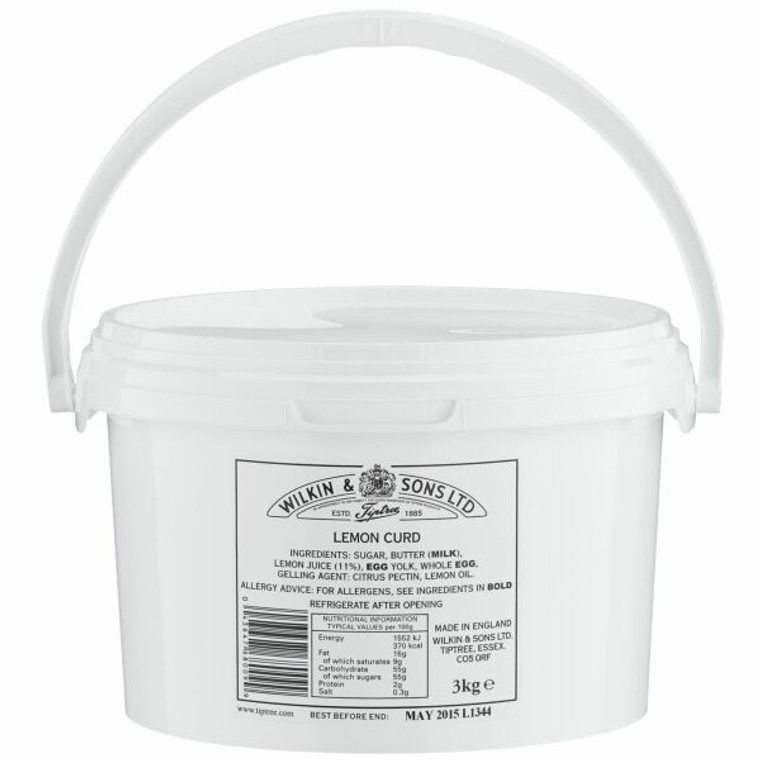 Tiptree Lemon Curd 3kg. Smooth, creamy lemon spread with fresh citrus flavour. Perfect for spreading, baking and desserts in busy kitchens. Tiptree Lemon Curd 3kg. Smooth, creamy lemon spread with fresh citrus flavour. Perfect for spreading, baking and desserts in busy kitchens.