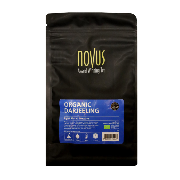 NOVUS DARJEELING ORGANIC TEA X 25 PYRAMID
