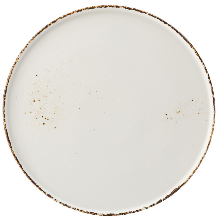 Umbra Coupe Plate 10.5" made from vitrified porcelain. Durable, chip resistant and ideal for main dishes, pasta, salads and desserts.
