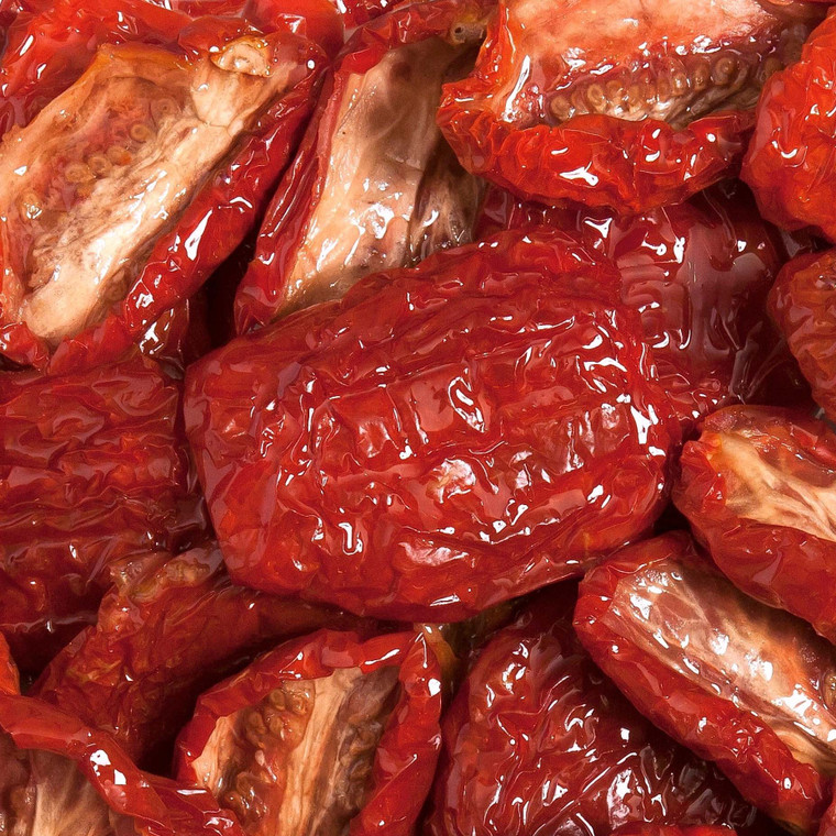 Sorriso Marinated Sun Dried Tomato Halves 1kg offer rich Mediterranean flavour, marinated in herbs and oil for pasta, salads, and antipasti.