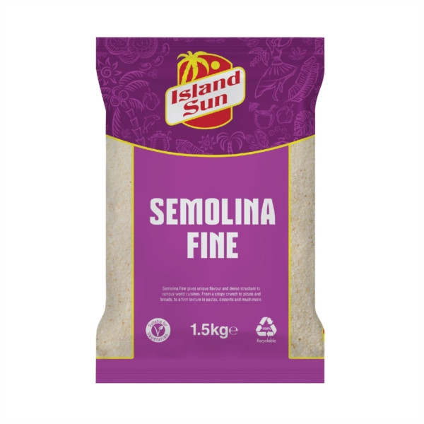 Island Sun Fine Semolina 1.5kg is a smooth, finely milled semolina ideal for homemade pasta, baking and traditional sweet and savoury recipes.