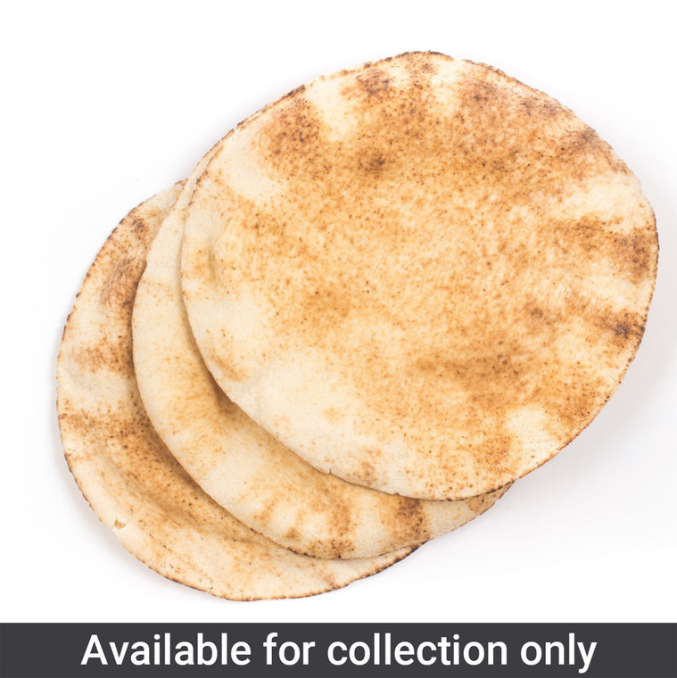 Katerbake Frozen Lebanese Flatbread 12 inch x 100 soft Middle Eastern flatbread ideal for wraps shawarma falafel and sharing platters.