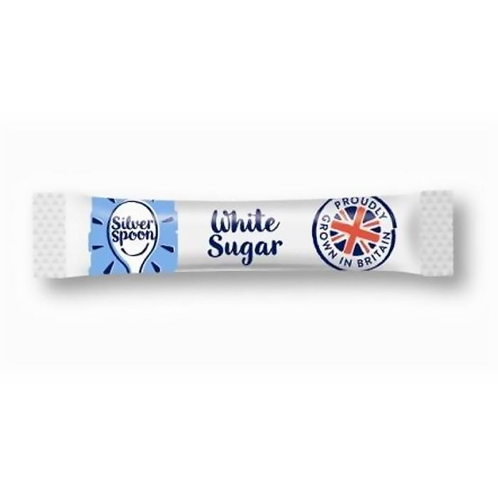 Silver Spoon White Sugar Sticks x 1000. Individually wrapped sugar portions ideal for tea, coffee, offices, cafés and catering drink stations.