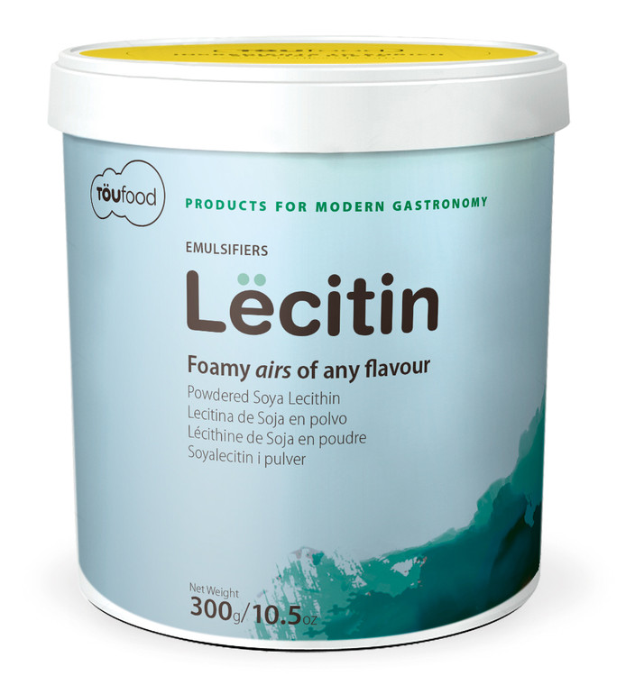 Toufood Lecitin 300g creates light culinary foams and airs. Ideal for juices, broths and oils with high efficiency and neutral taste.