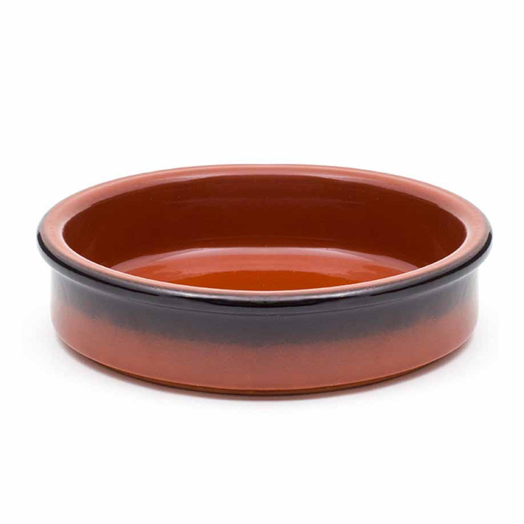 Terracotta Tapas Dish 12cm. Rustic oven-to-table dish ideal for tapas, small plates, dips, and Mediterranean-style serving.