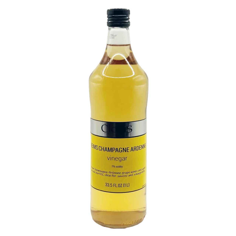 Shop Clovis Reims Champagne Vinegar 1L at i4C. A delicate French vinegar ideal for dressings, sauces, pickling, seafood, and classic French cooking.