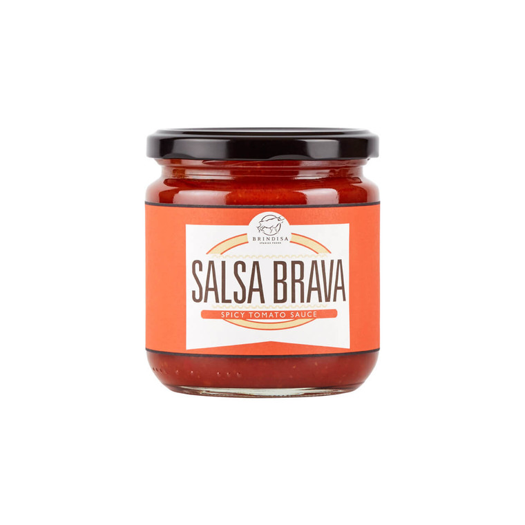 Brindisa Salsa Brava Spicy Tomato Sauce 315g. Award-winning Spanish tomato and paprika sauce, perfect for patatas bravas, tapas and grilled dishes.